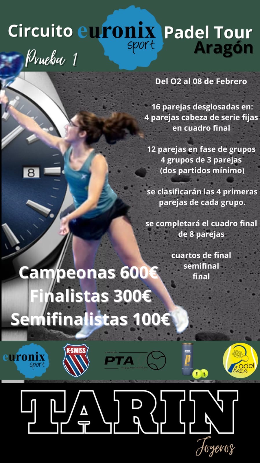 I PRUEBA EURONIX PTA WOMAN (02-08/FEB.) – PADEL PLAZA